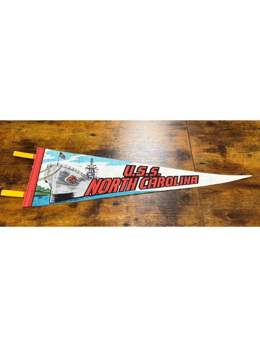 Vintage U.S.S. North Carolina pennant